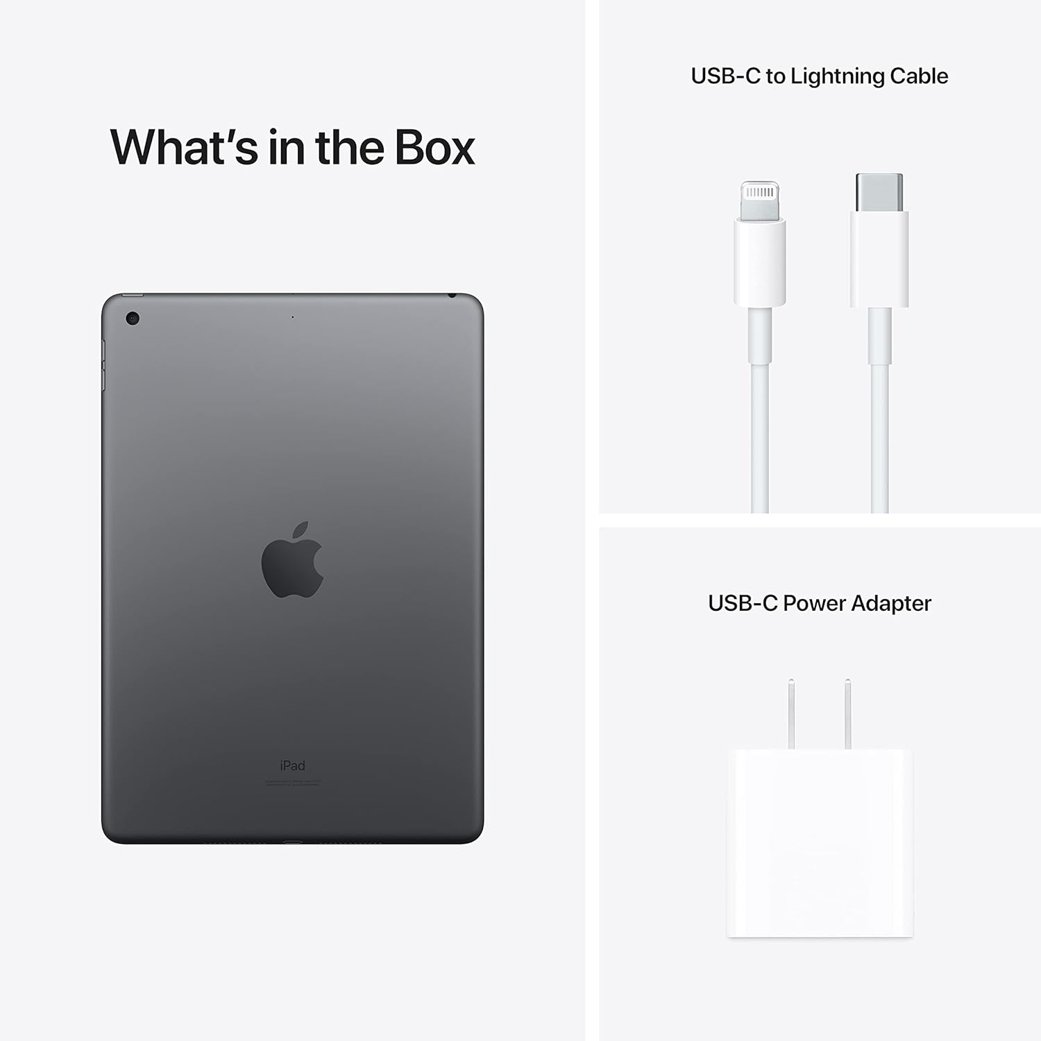 Apple iPad (9th Generation): with A13 Bionic chip, 10.2-inch Retina Display, 256GB, Wi-Fi, 12MP front/8MP Back Camera, Touch ID, All-Day Battery Life – Space Gray