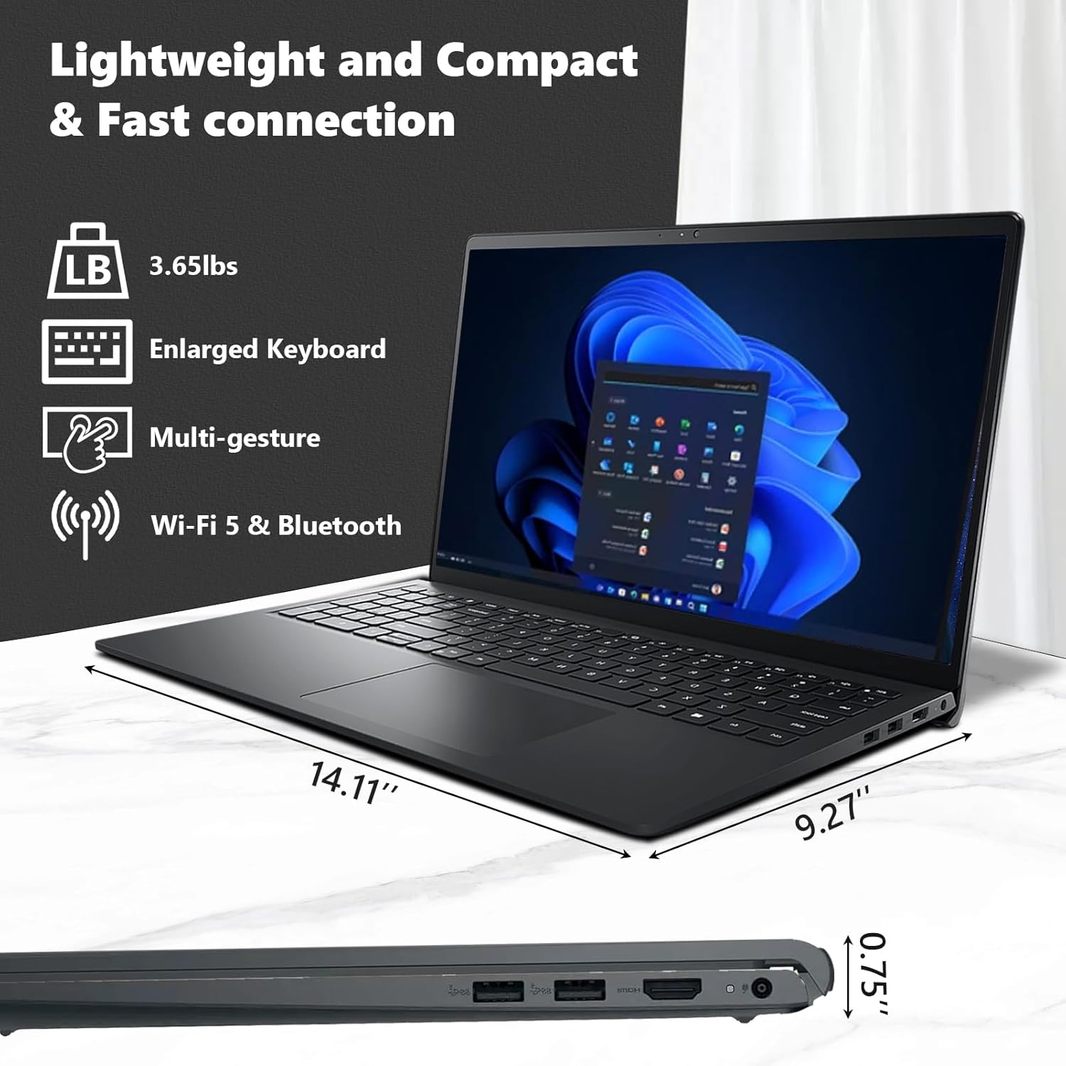 Dell Latest Inspiron 15 3520 Touchscreen Business Laptop, 15.6