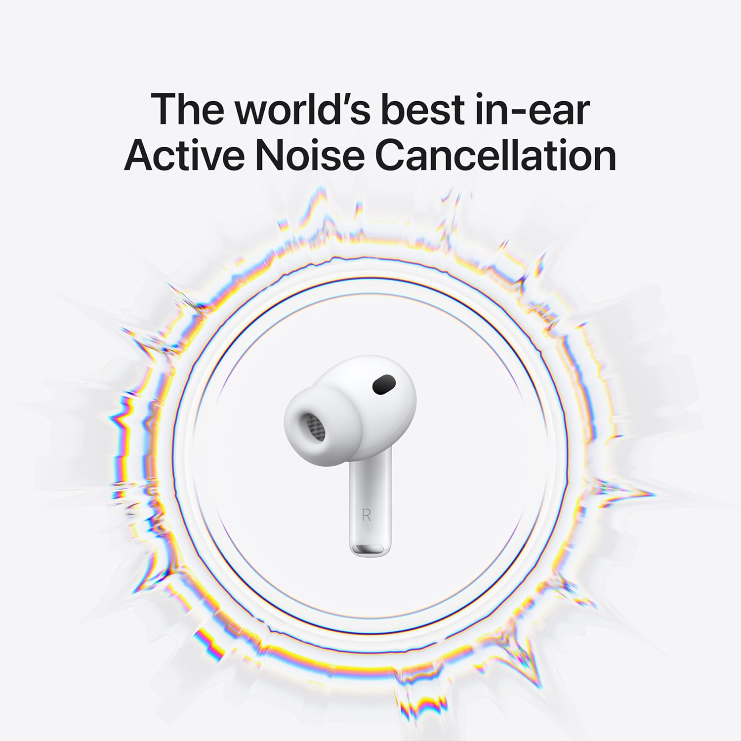 Apple AirPods Pro 3 Wireless Earbuds, Active Noise Cancellation, Live Translation, Heart Rate Sensing,Hearing Aid Feature,Bluetooth Headphones,Spatial Audio, High-Fidelity Sound, USB-C Charging, White