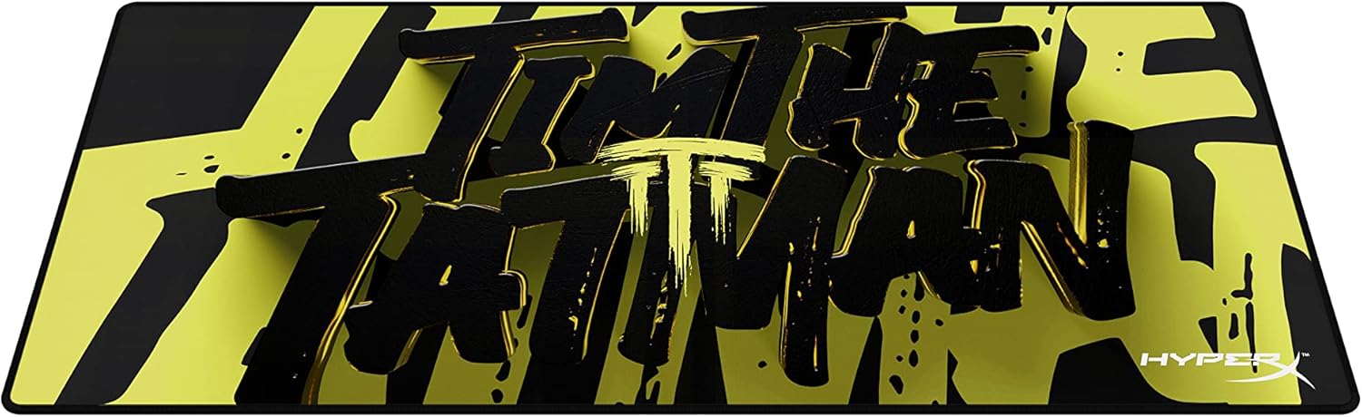 HyperX Pulsefire Mat – Gaming Mouse Pad – TimTheTatMan Edition – XL – Precise Cloth Surface – Anti-fray Flush Stitching – Non-Slip Rubber Base