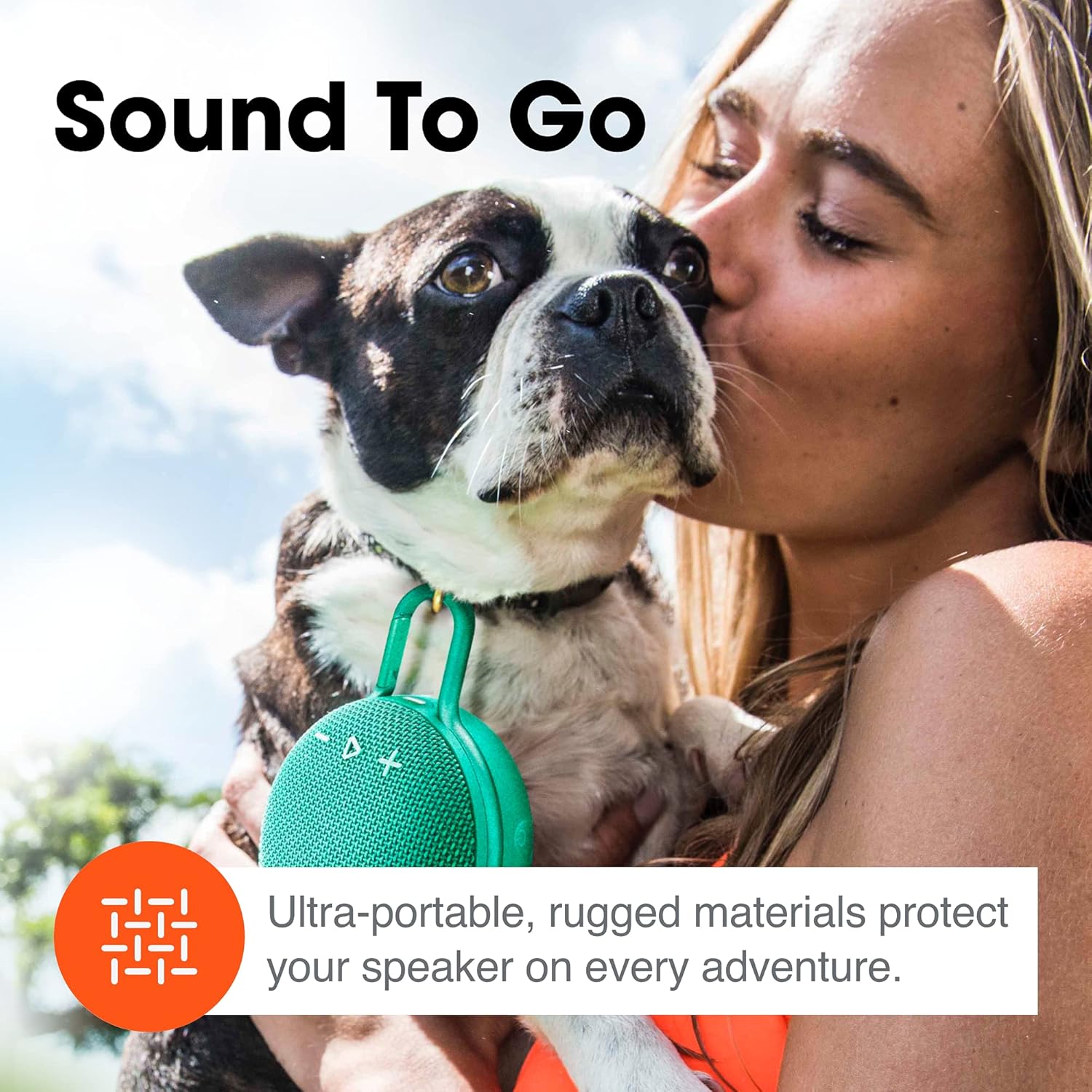 JBL Clip 3, Gray - Waterproof, Durable & Portable Bluetooth Speaker - Up to 10 Hours of Play - Includes Noise-Cancelling Speakerphone & Wireless Streaming