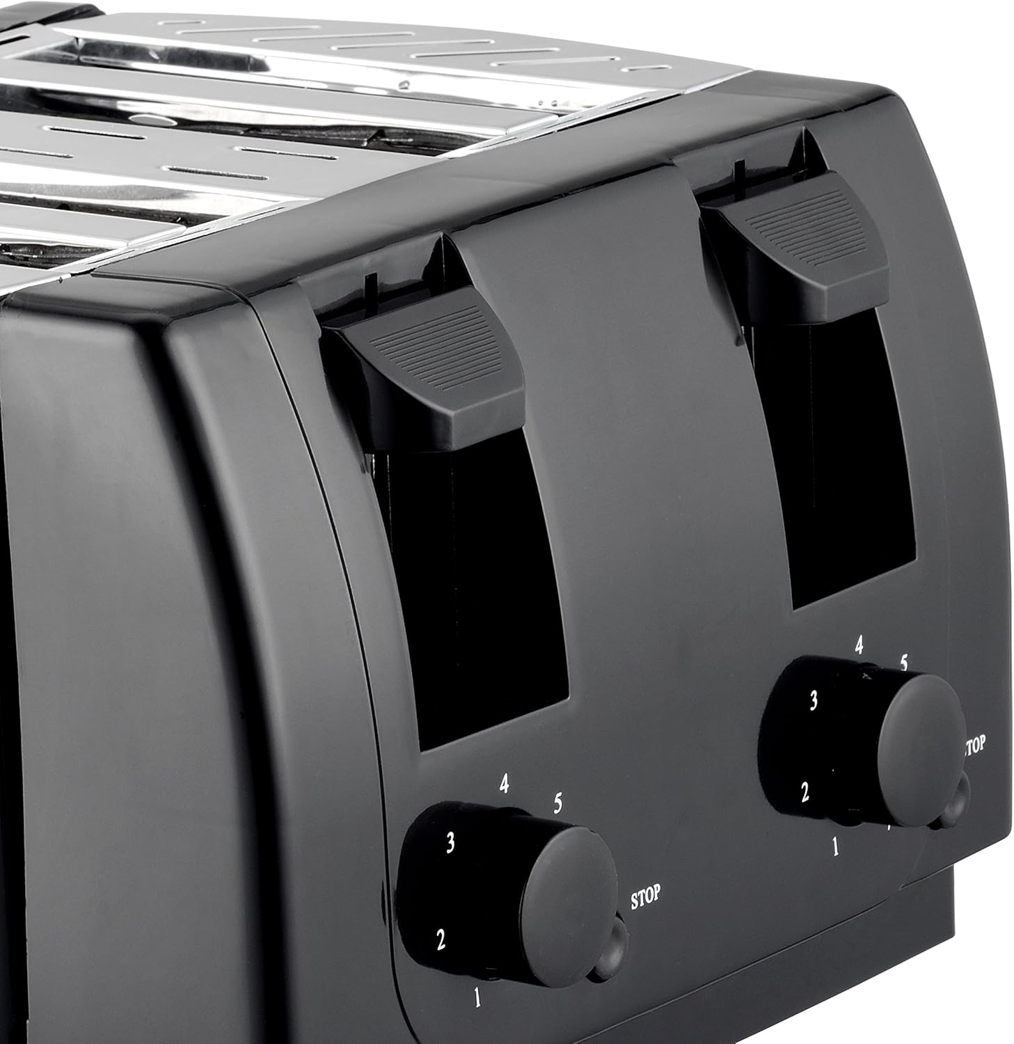 Brentwood TS-285 Toaster Cool Touch,4-Slice,Black