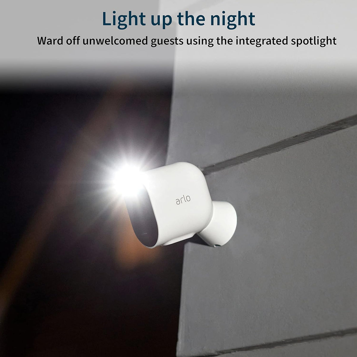Arlo Pro 4 integrated spotlight